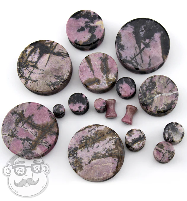 Rhodonite Stone Plugs - Image 11
