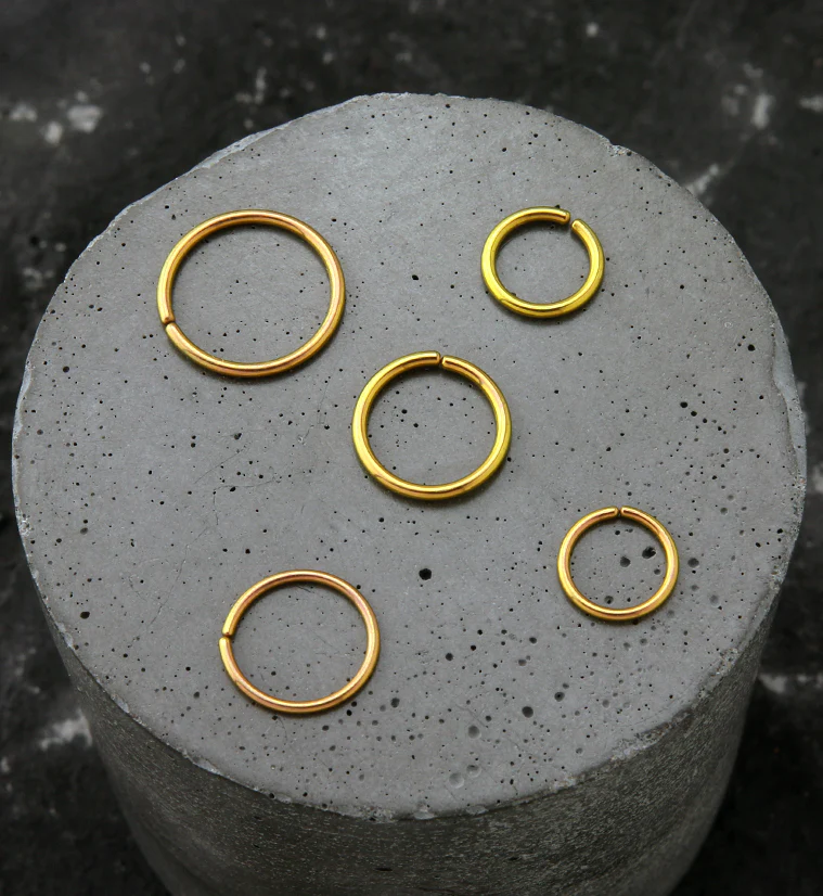 Rose Gold Niobium Seamless Ring - Image 2
