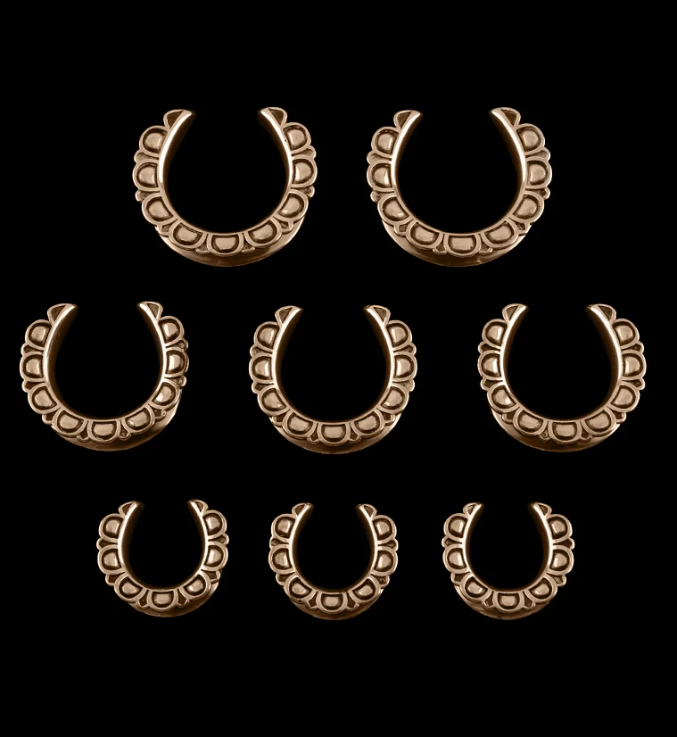 Rose Gold PVD Petal Saddles - Image 2