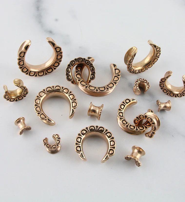 Rose Gold PVD Petal Saddles - Image 4