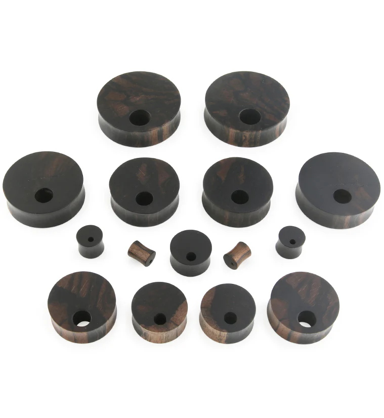 Round Void Areng Wood Plugs - Image 4