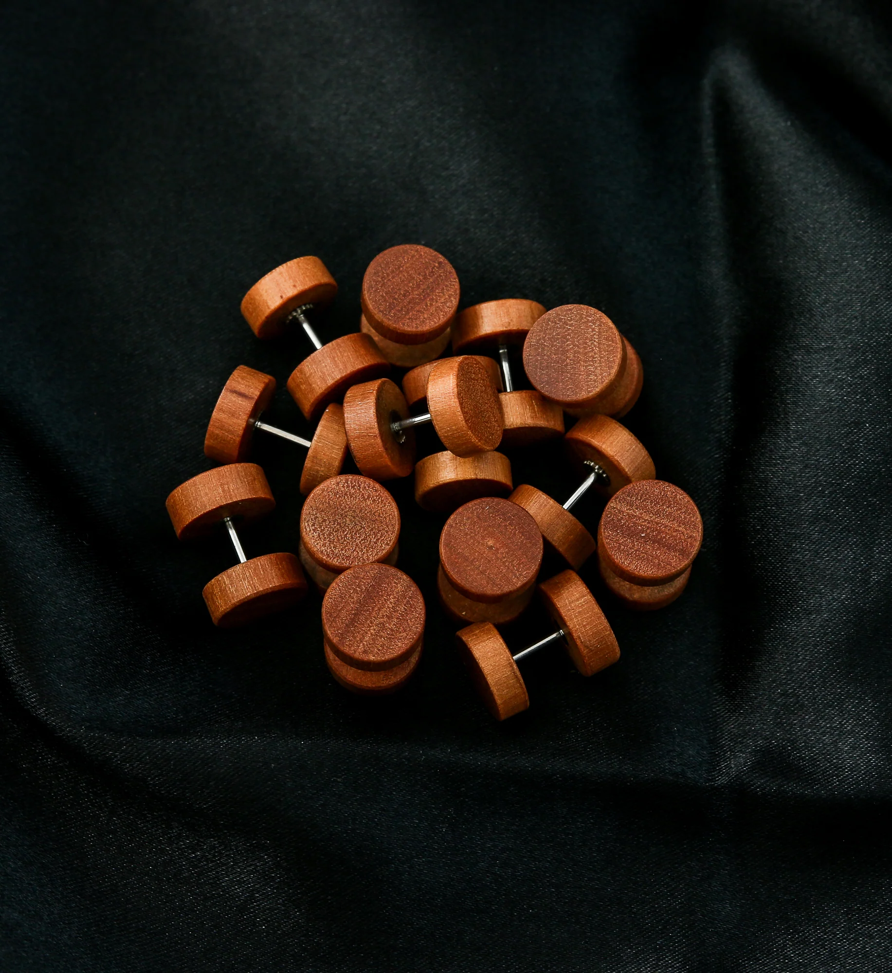 Saba Wood Fake Gauge Plugs - Image 2