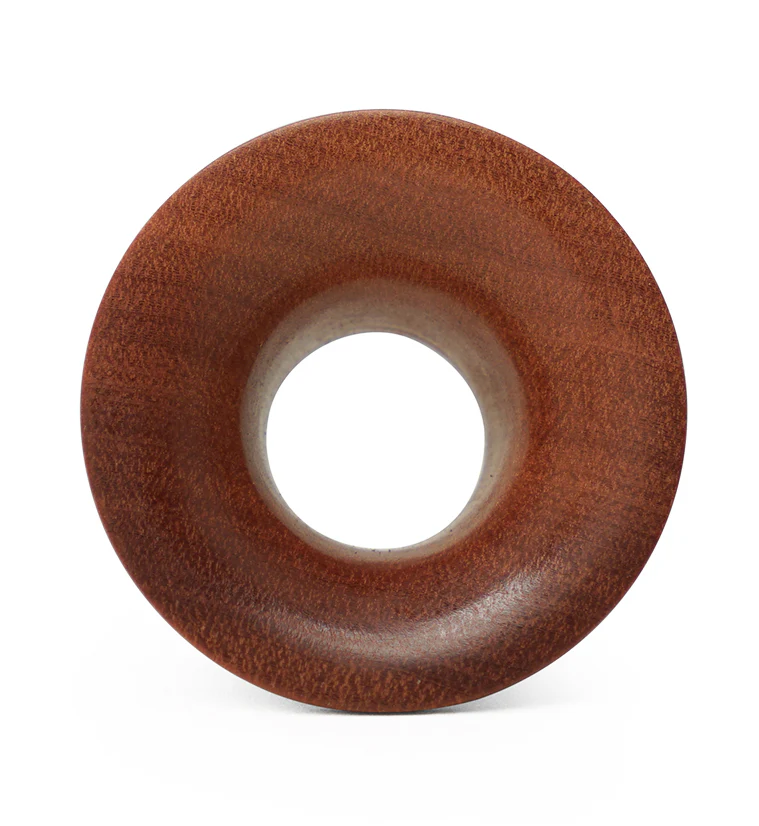 Saba Wood Mayan Flare Tunnel Plugs - Image 4