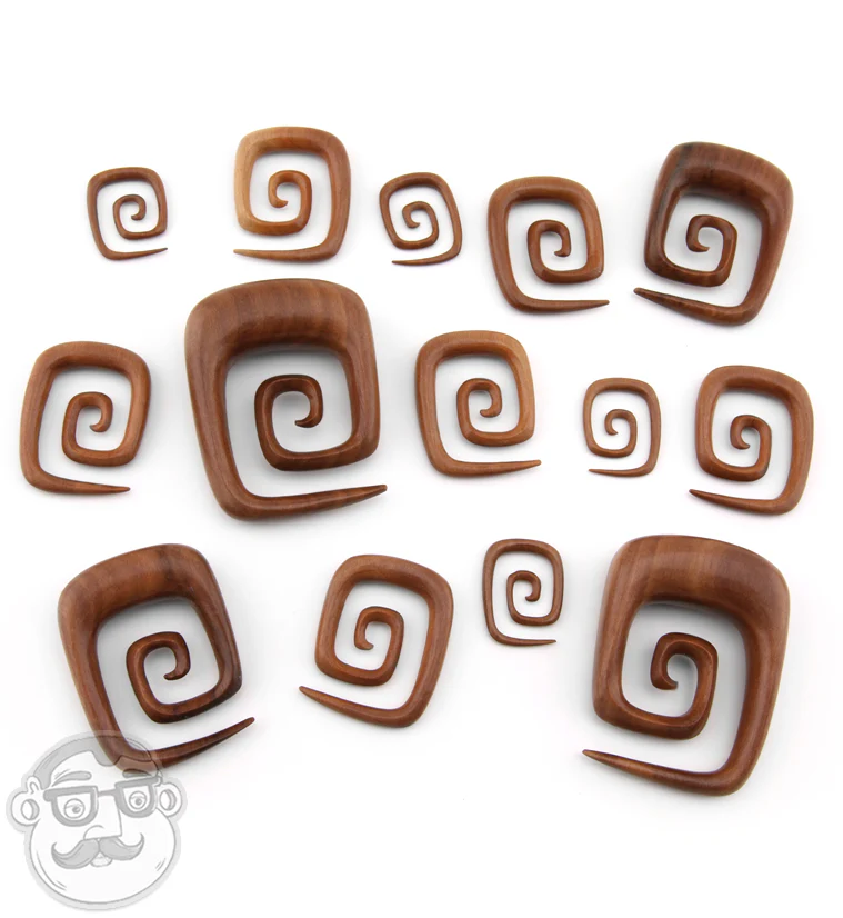 Saba Wood Square Spirals - Image 3