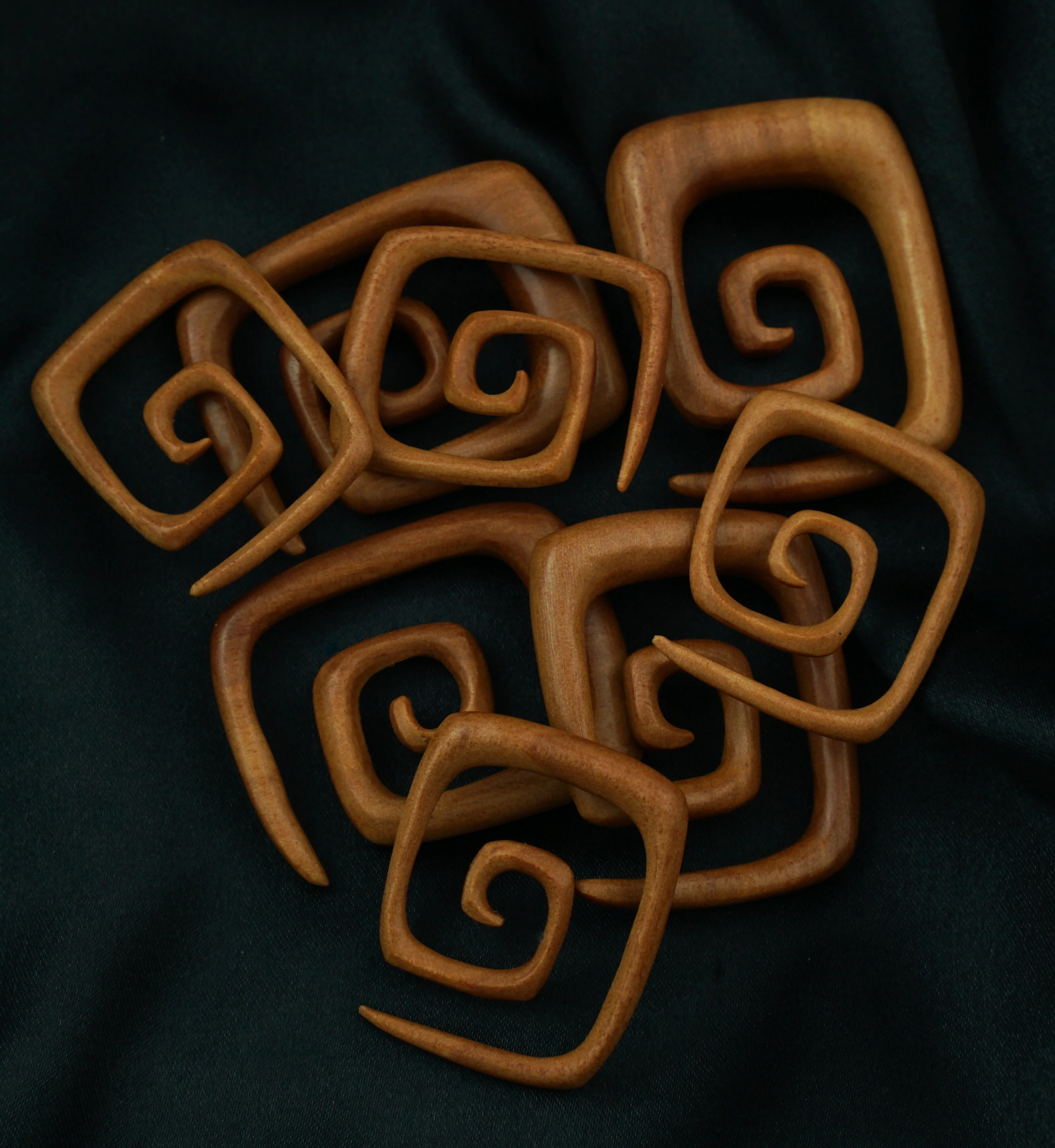 Saba Wood Square Spirals - Image 4