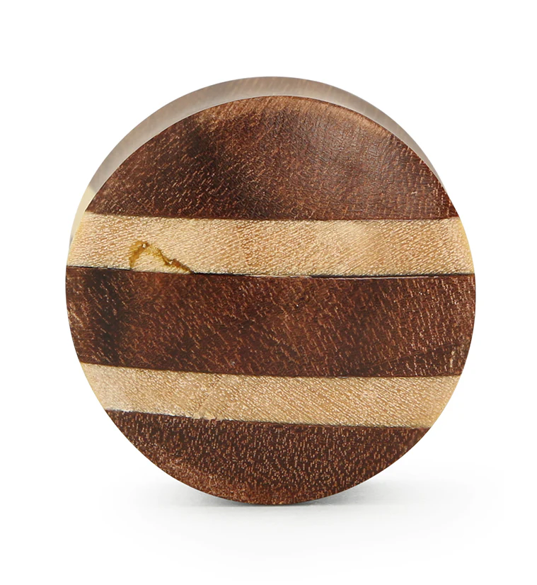 Saba Wood Striped Plugs - Image 3