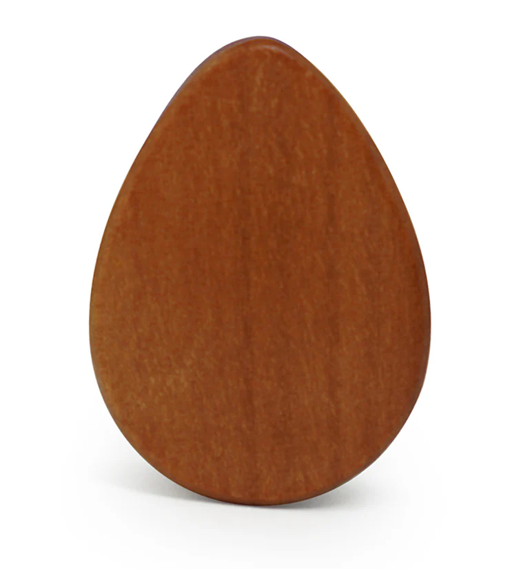 Saba Wood Teardrop Plugs - Image 3