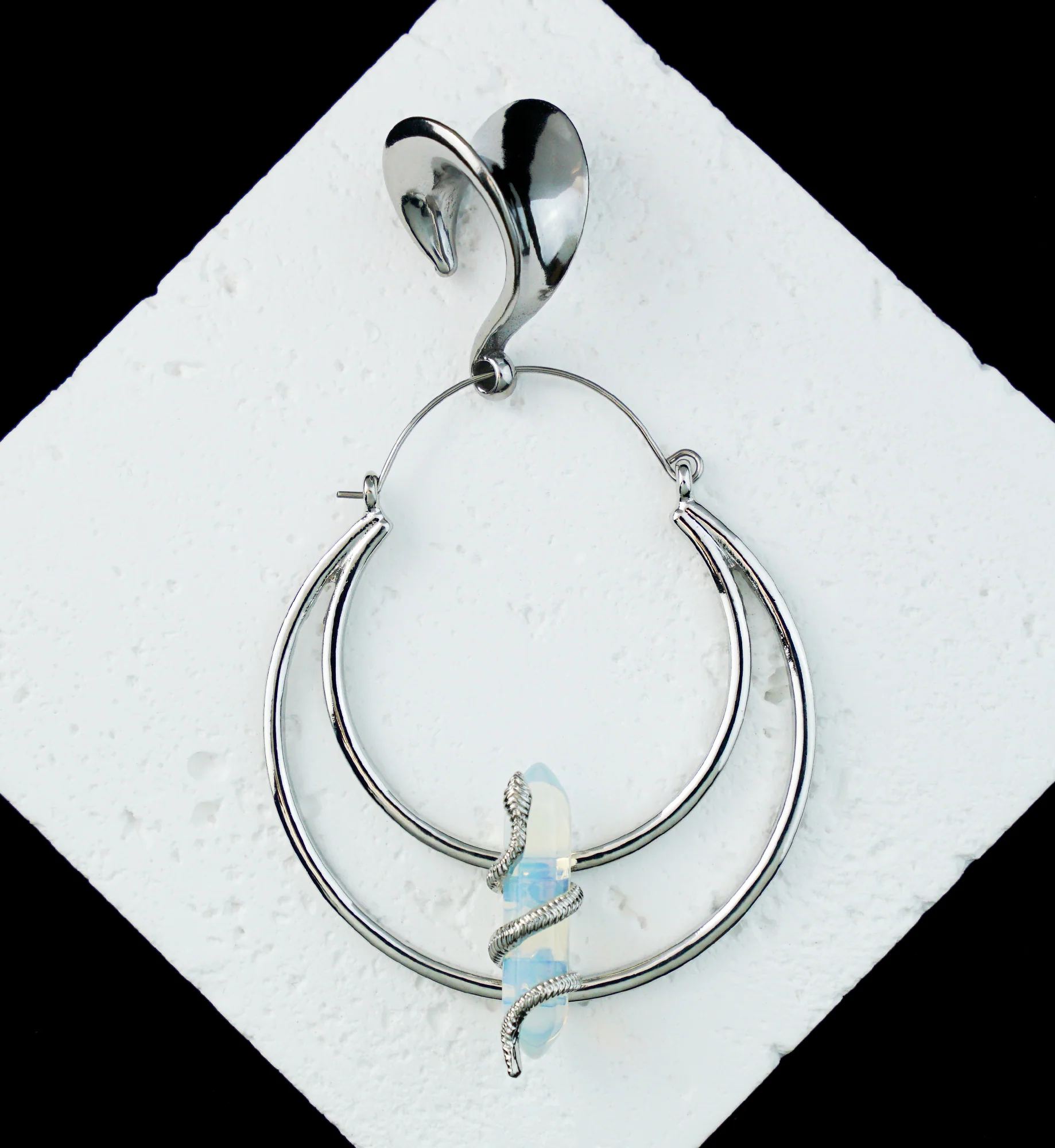 Saddle Hanger Stainless Steel Ear Weights - Image 3
