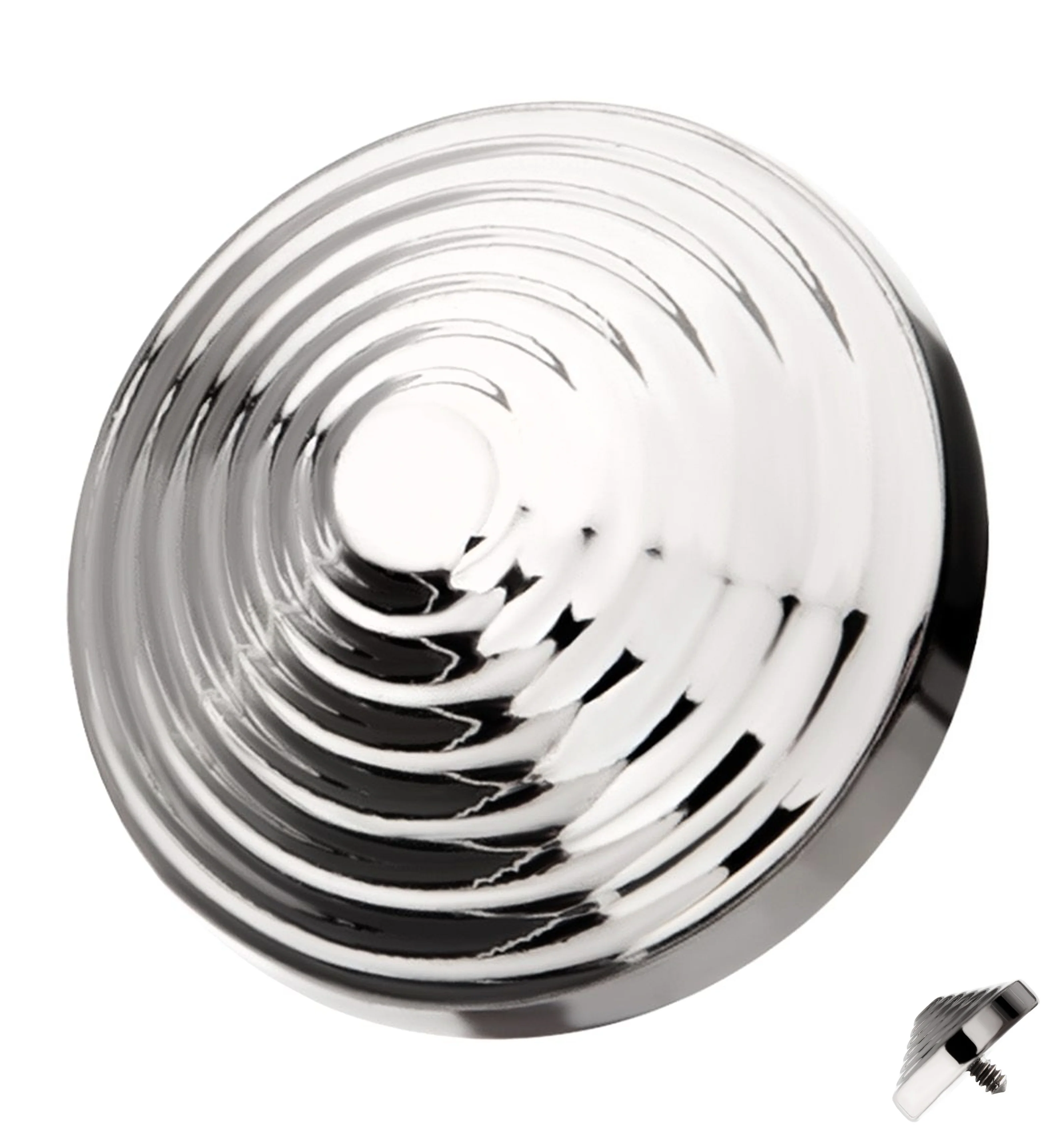Score Tiered Disc Titanium Internally Threaded Top