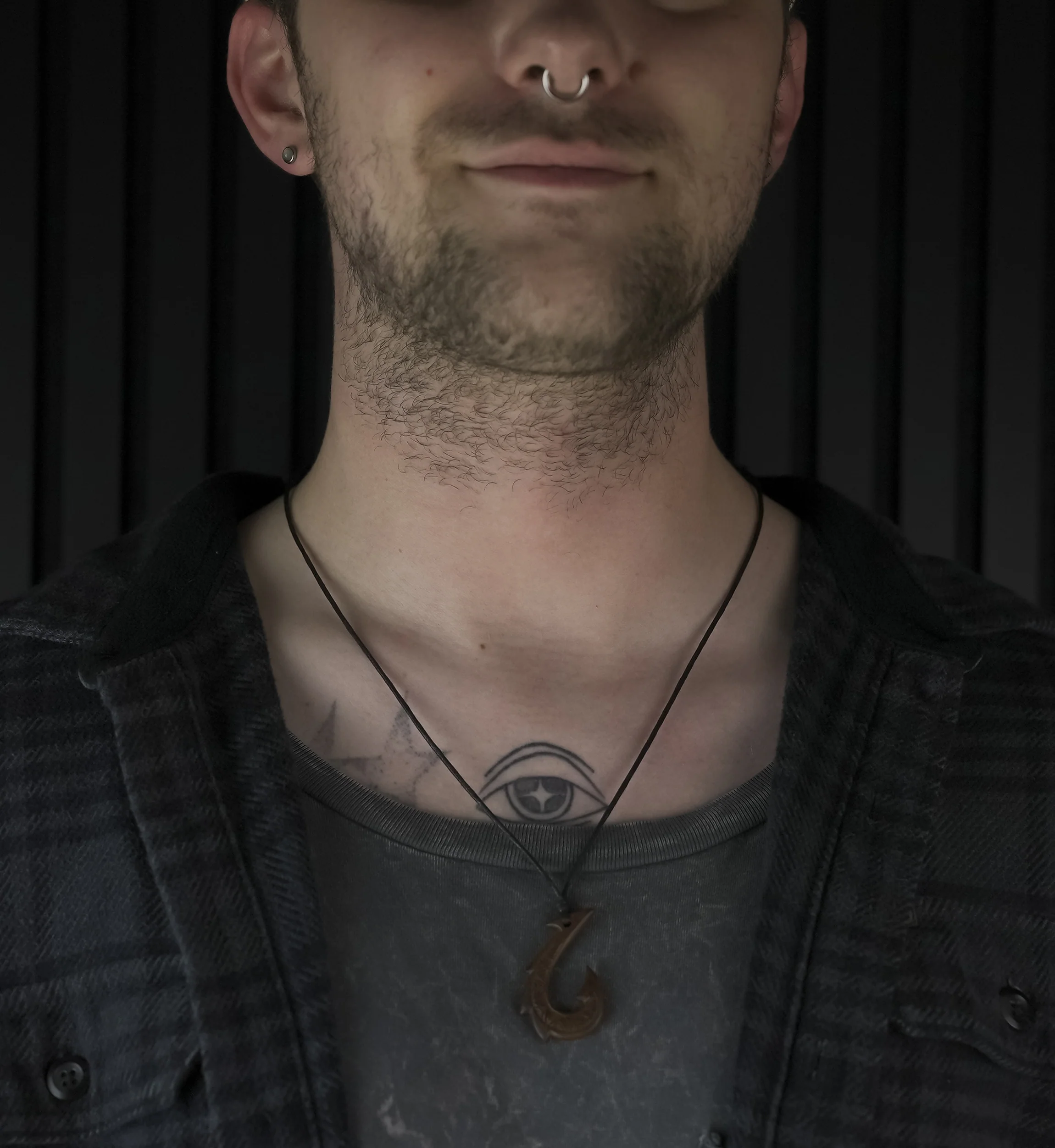 Sea Hook Wood Pendant Necklace - Image 3