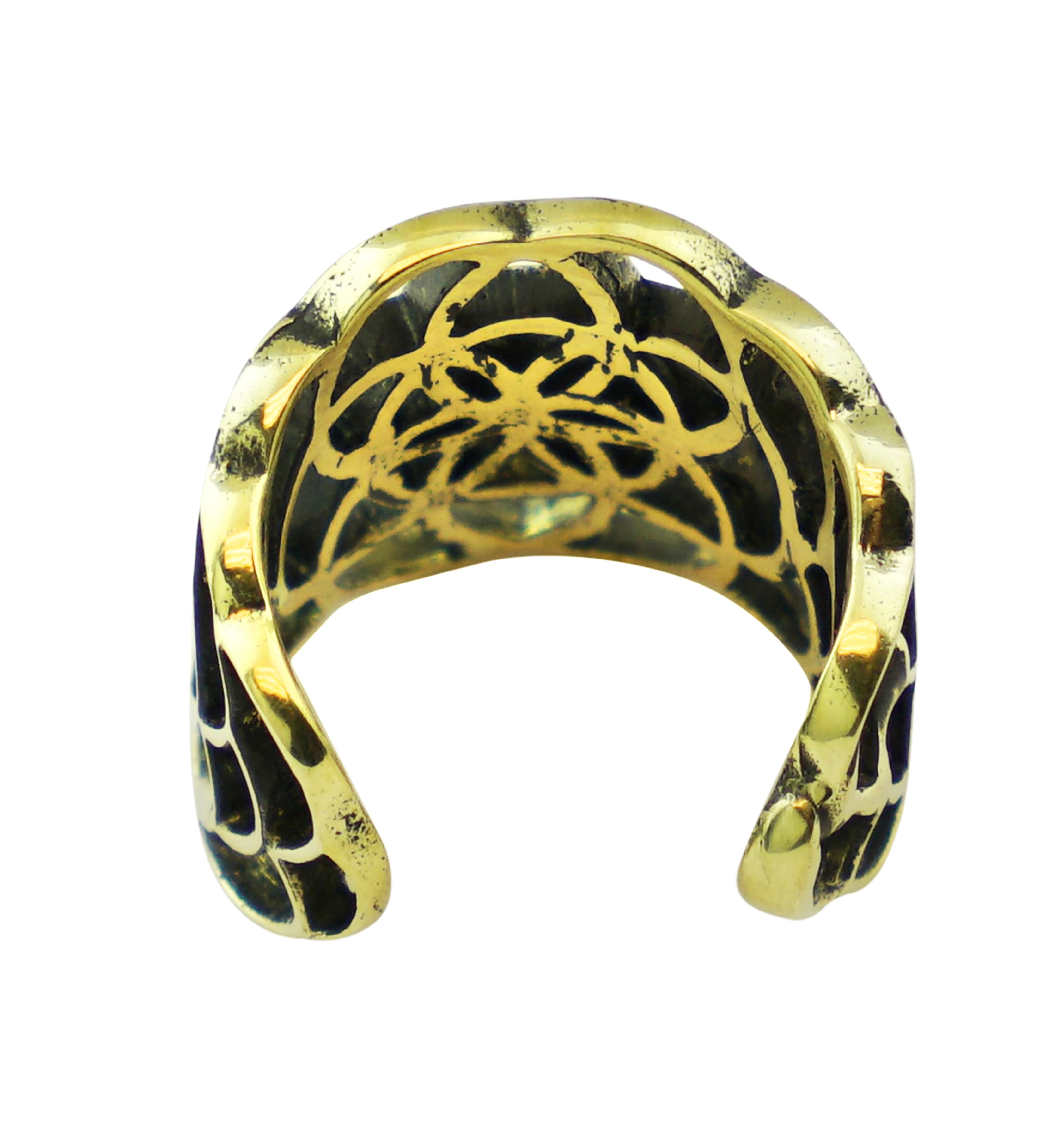 Seed Of Life Brass Ear Cuff - Image 3
