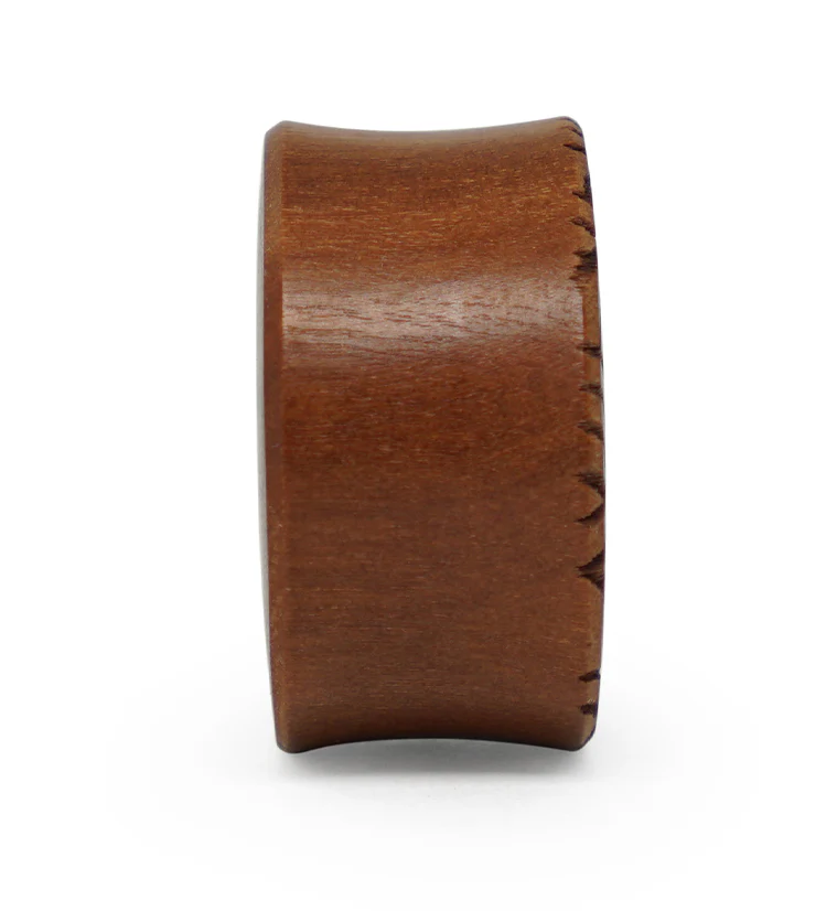 Seigaiha Engraved Saba Wood Plugs - Image 6