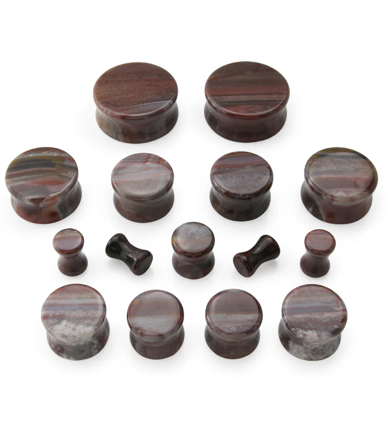 Serape Agate Stone Plugs - Image 3