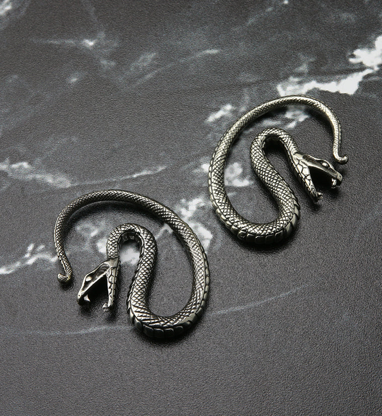 SIlver Brass Snake Hangers - Image 2