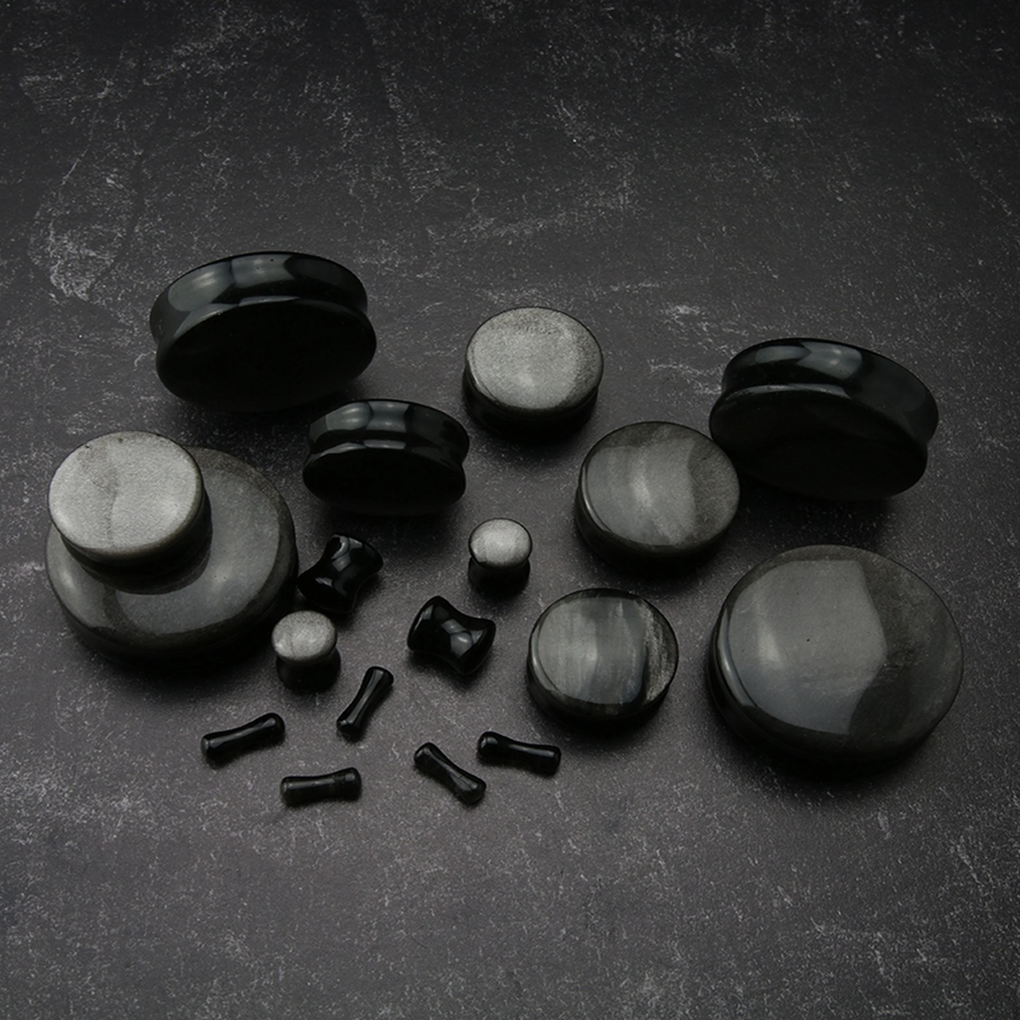Silver Obsidian Plugs - Image 3