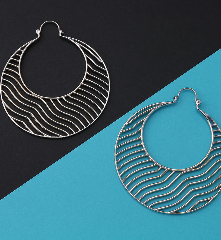 Silver Quiver Titanium Hangers - Earrings - Image 2