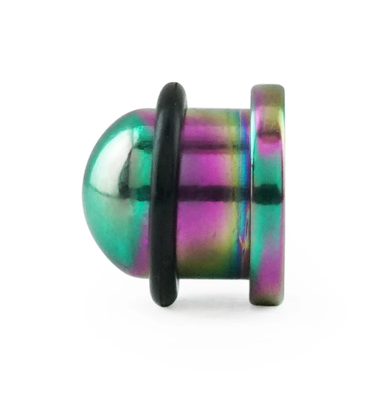 Simple Single Flare Rainbow Steel Plugs - Image 3