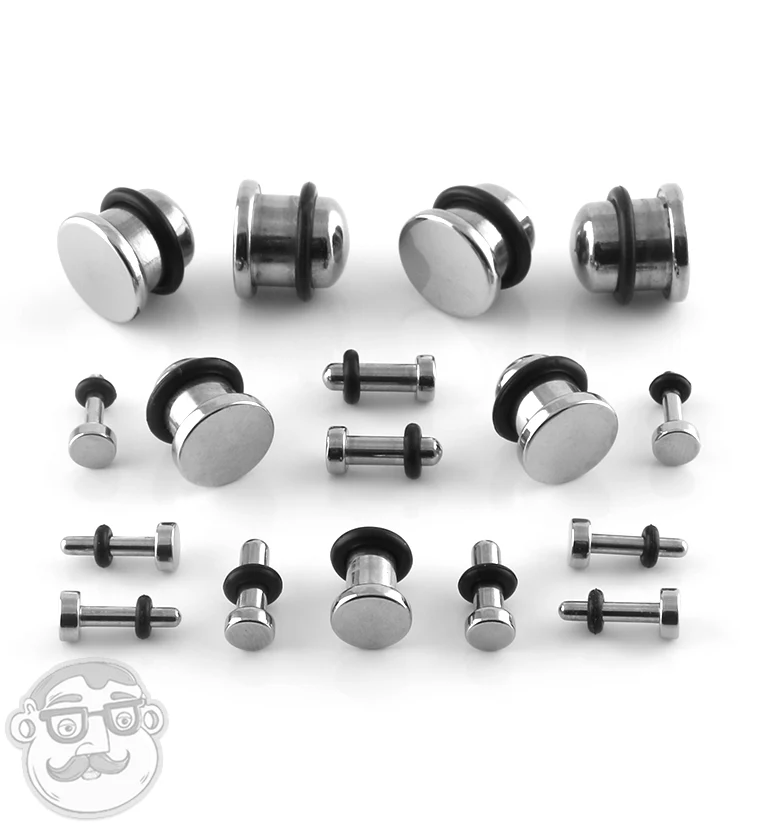 Simple Single Flare Steel Plugs - Image 2
