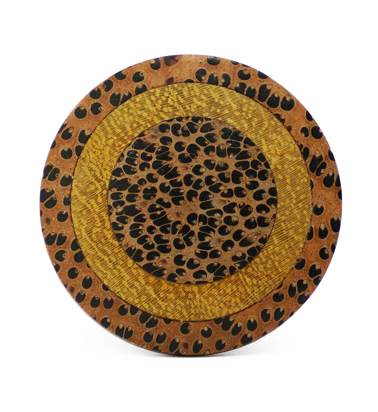 Single Flare Coconut Wood Plugs with Jackfruit Inlay - Image 4