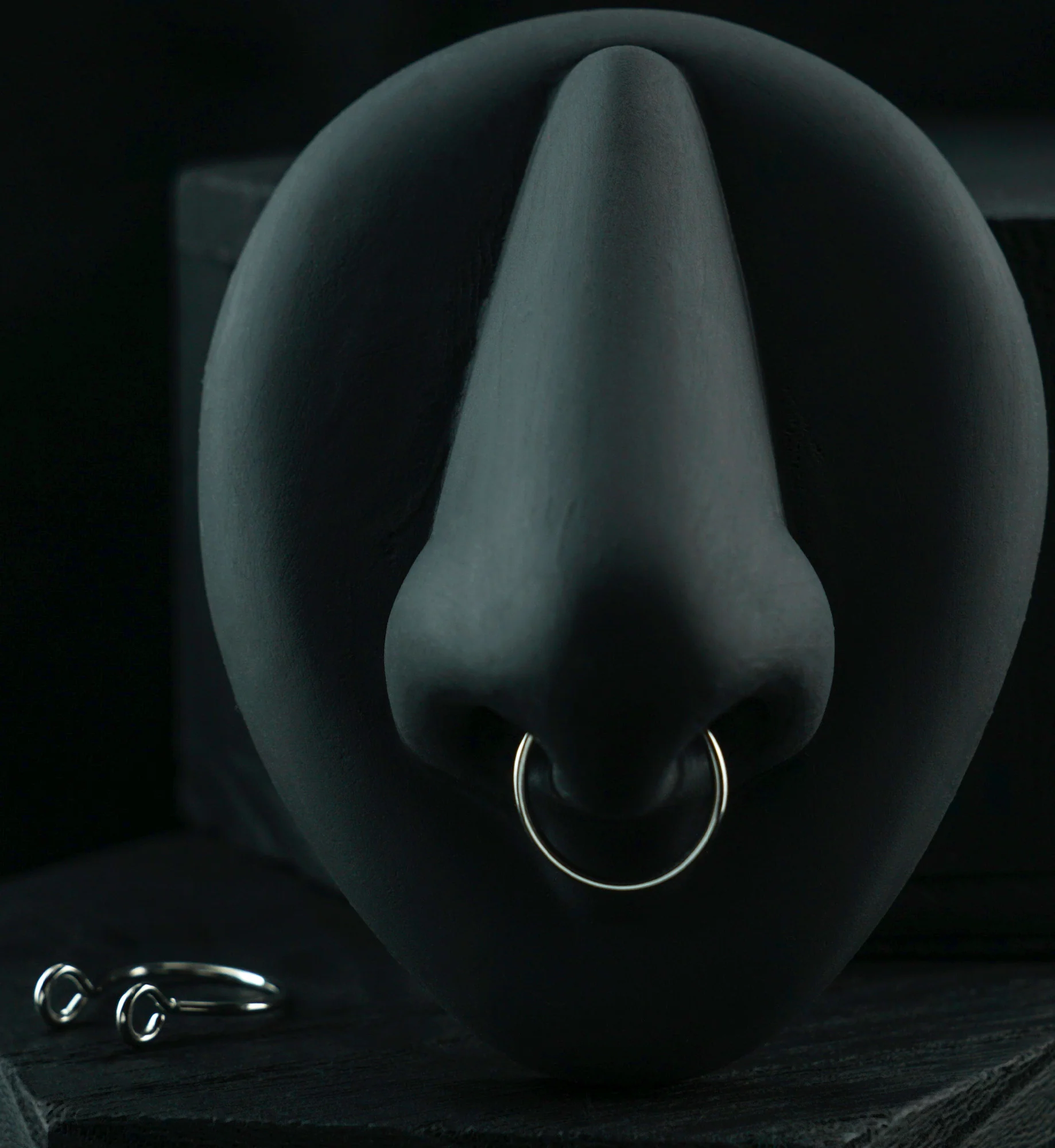 Single Hoop Stainless Steel Fake Septum Ring - Image 6