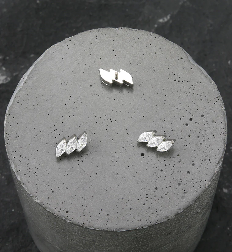 Decline CZ Internally Threaded Titanium Top - Image 2