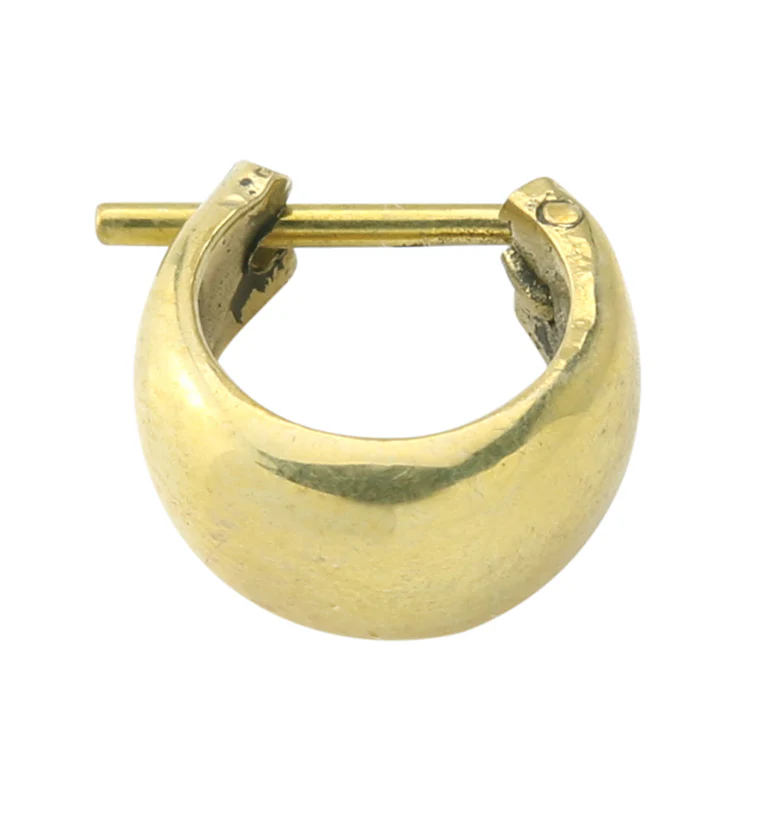 Smooth Brass Hinged Ring - Image 3