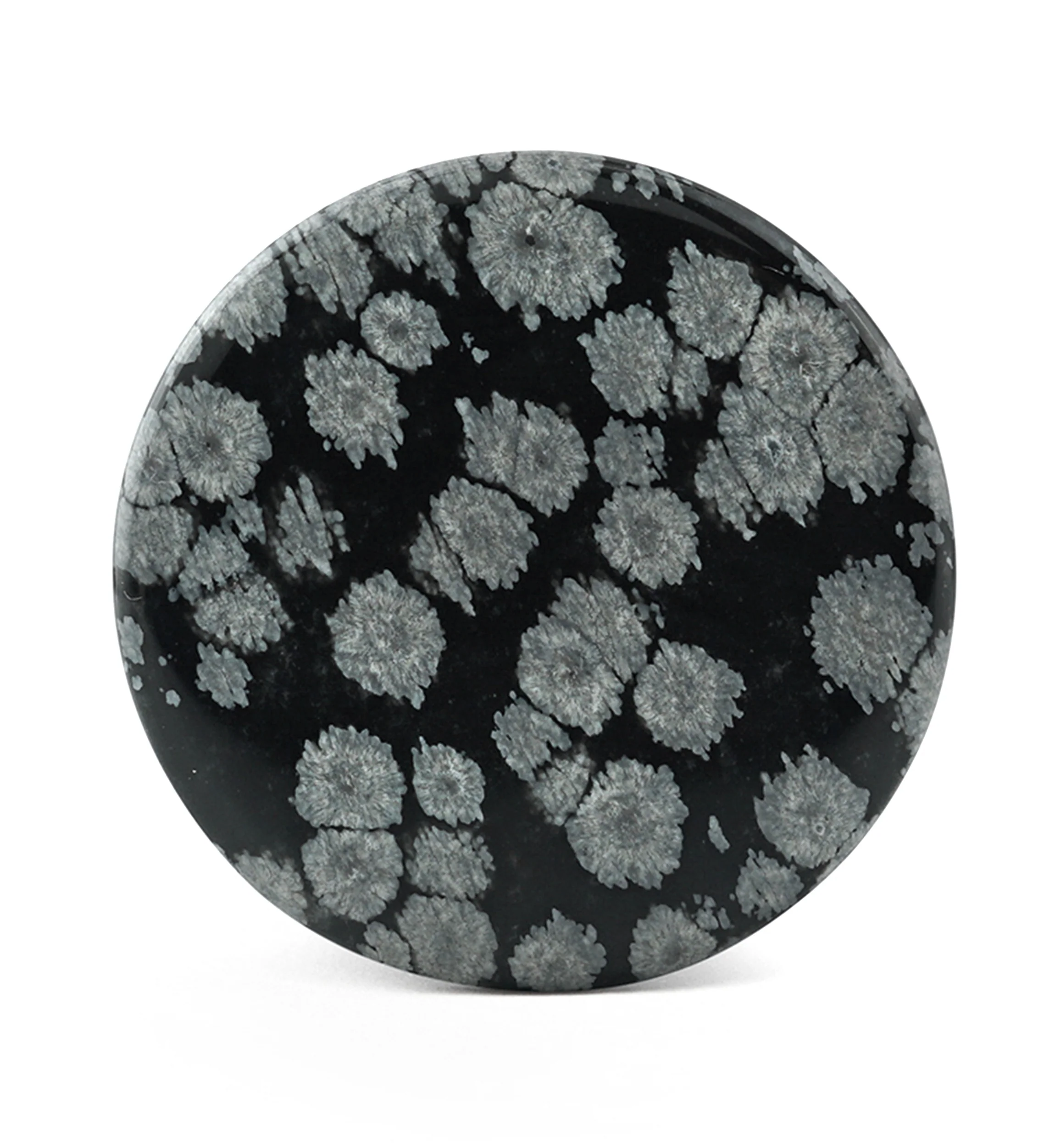 Snowflake Obsidian Stone Plugs - Image 3