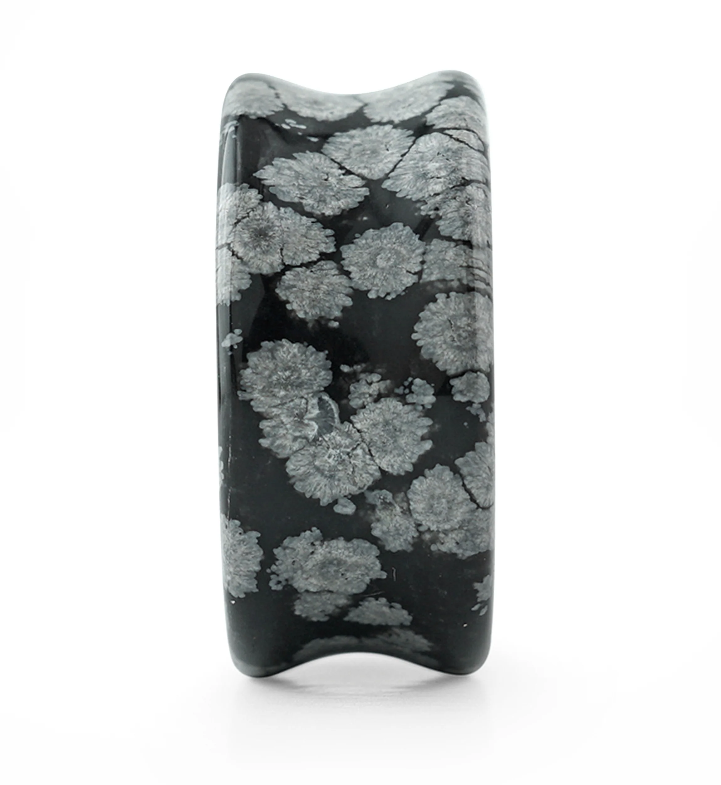 Snowflake Obsidian Stone Plugs - Image 4