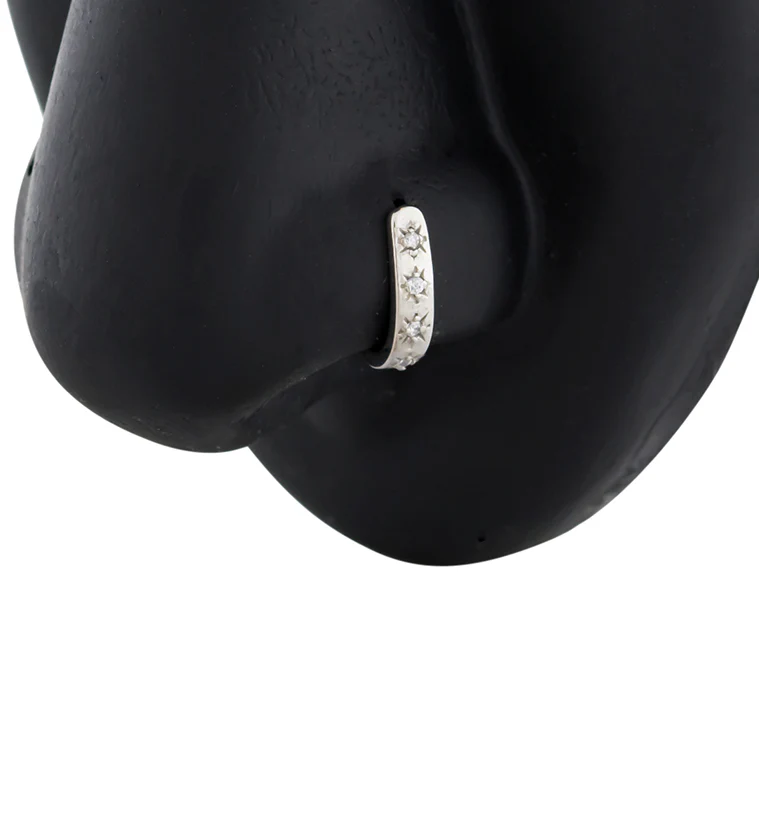 Sol CZ Stainless Steel Nose Curve - Image 3