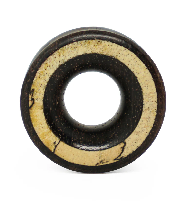 Areng Wood Tunnel Plugs With Tamarind Wood Inlay - Image 7