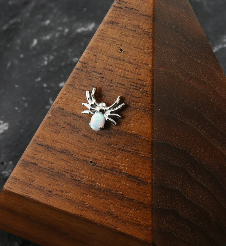 Spider White Opalite Threadless Titanium Top - Image 2