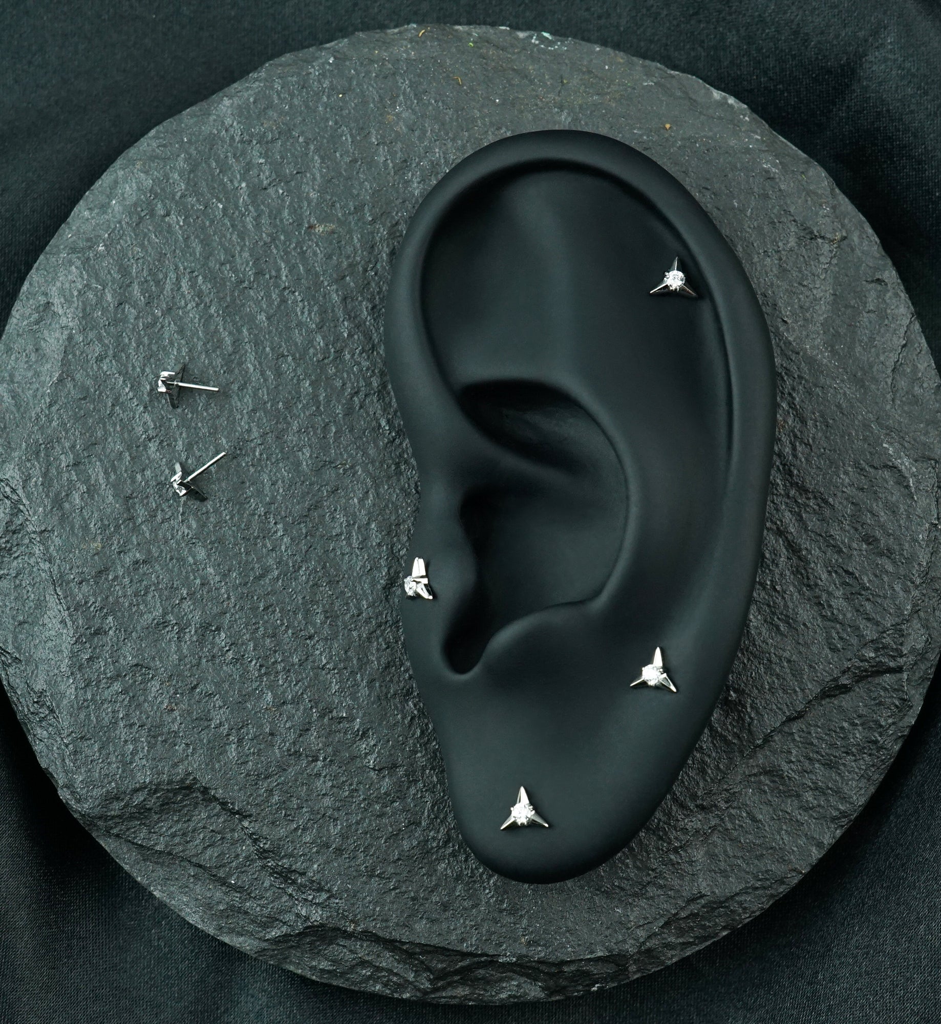 Splice Clear CZ Titanium Threadless Top - Image 2