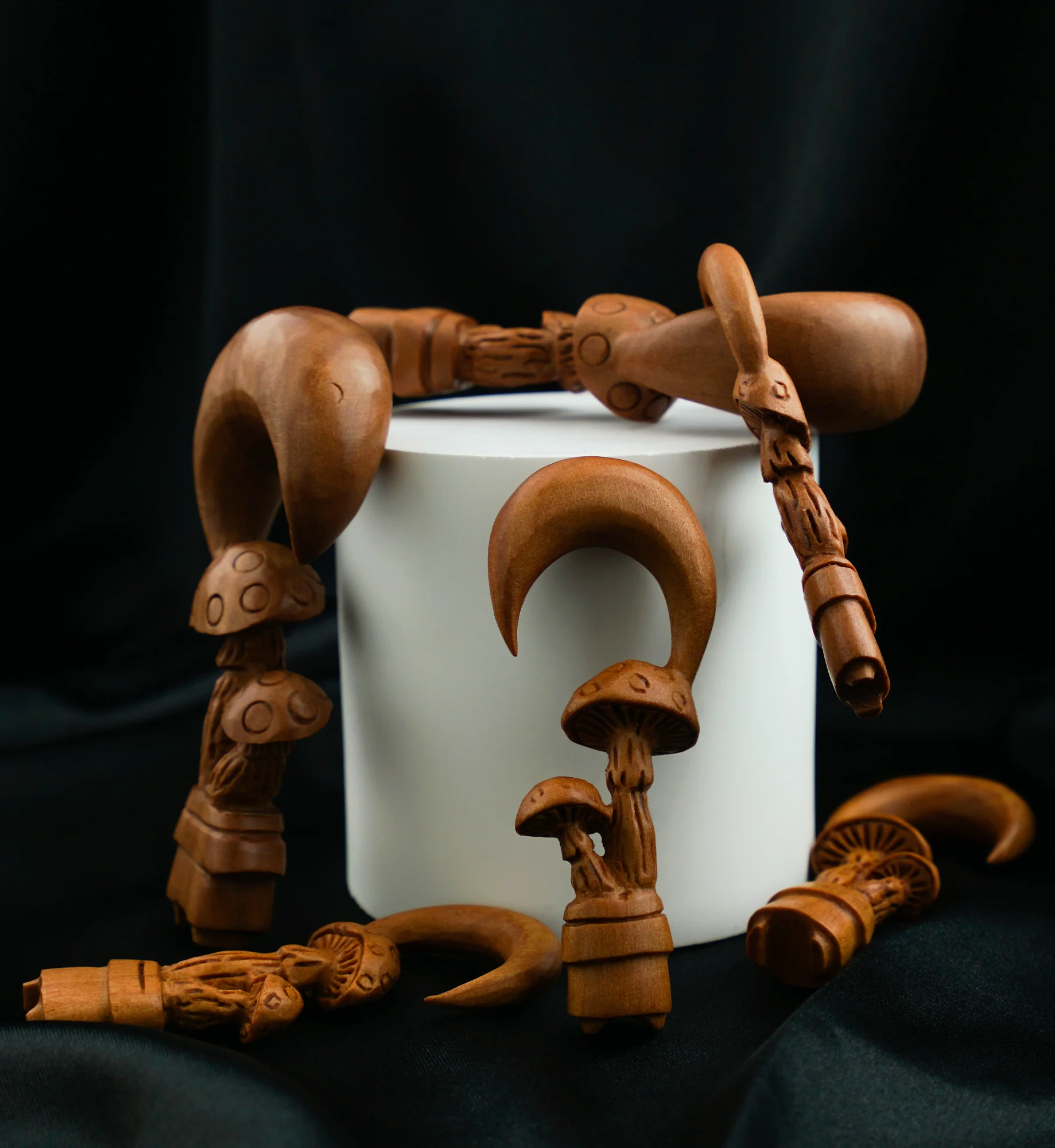 Mushroom Saba Wood Ear Hangers - Image 4