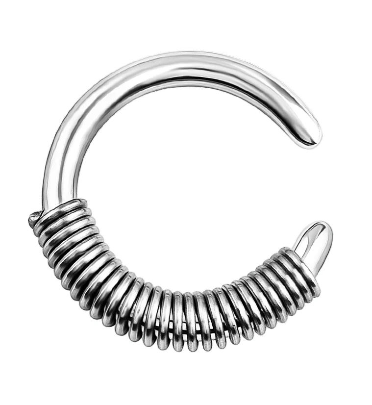Spring Stainless Steel Hoop Ring - Image 3
