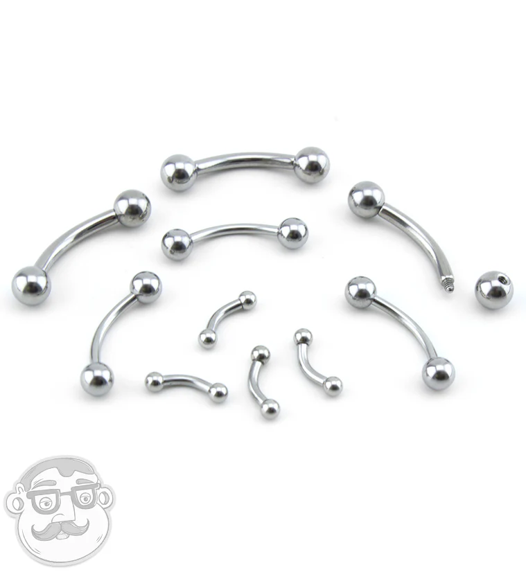 Stainless Steel Curved Barbell - Image 4