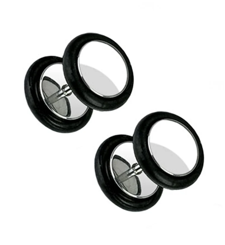 Stainless Steel Fake Ear Plugs - Image 2