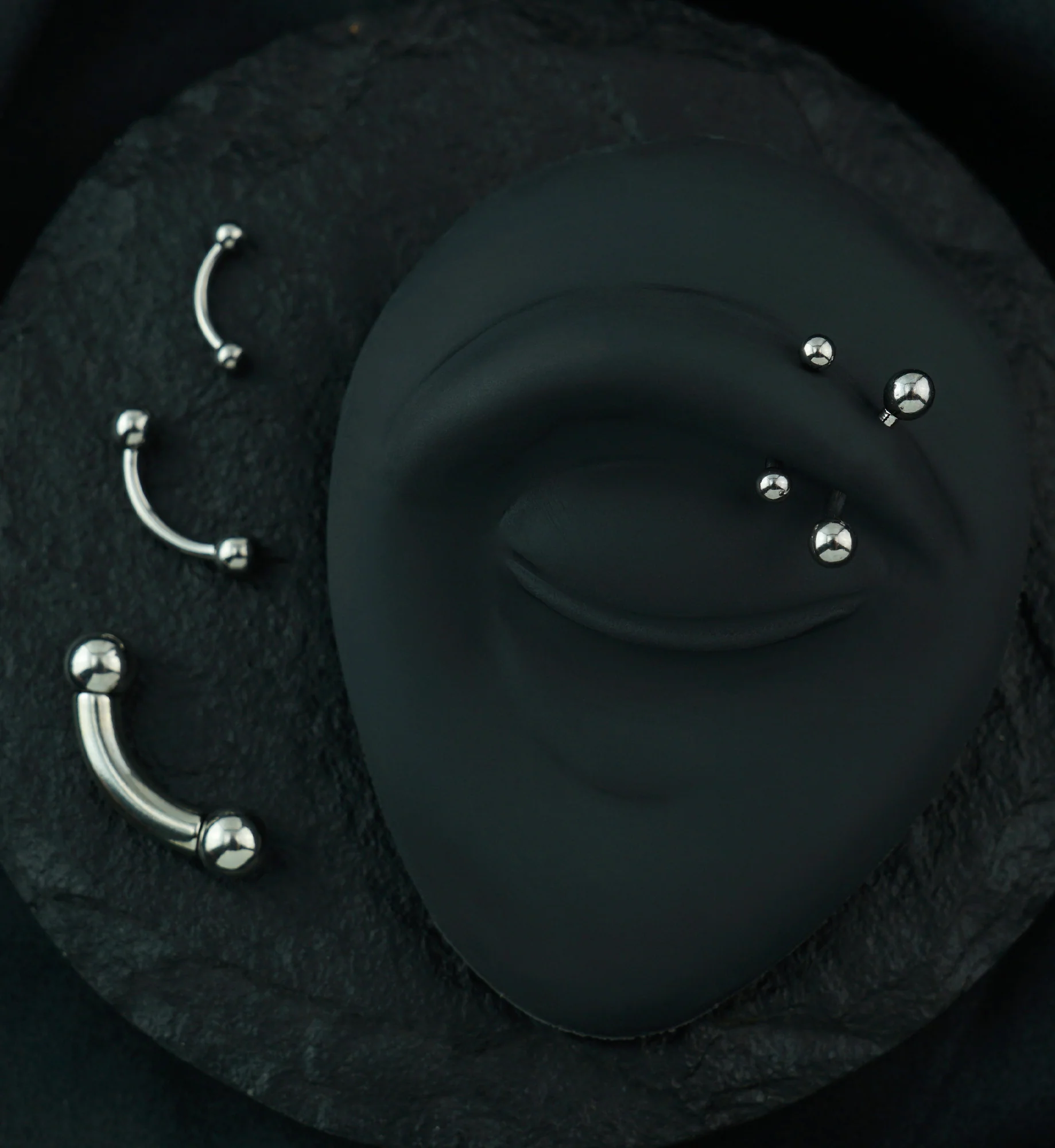 Stainless Steel Curved Internally Threaded Barbell - Image 2