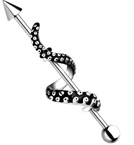 Stainless Steel Tentacle Industrial Barbell
