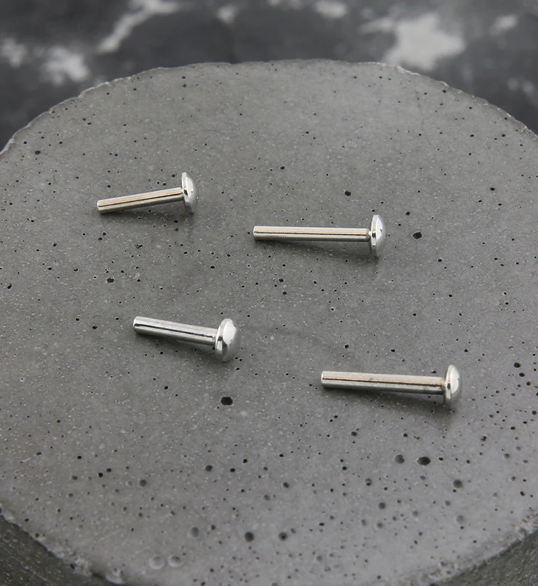 Stainless Steel Threadless Labret Post - Image 2