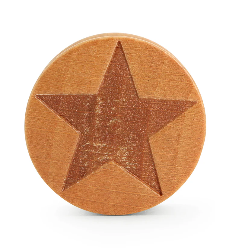 Star Engraved Wood Plugs - Image 2