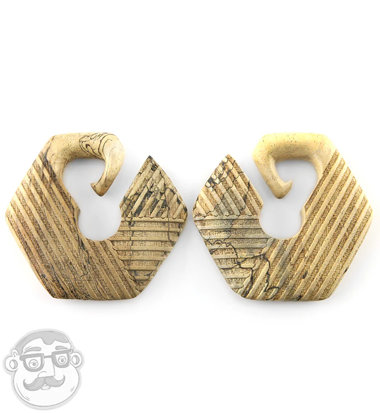 Stitch Tamarind Wooden Ear Weights - Image 3
