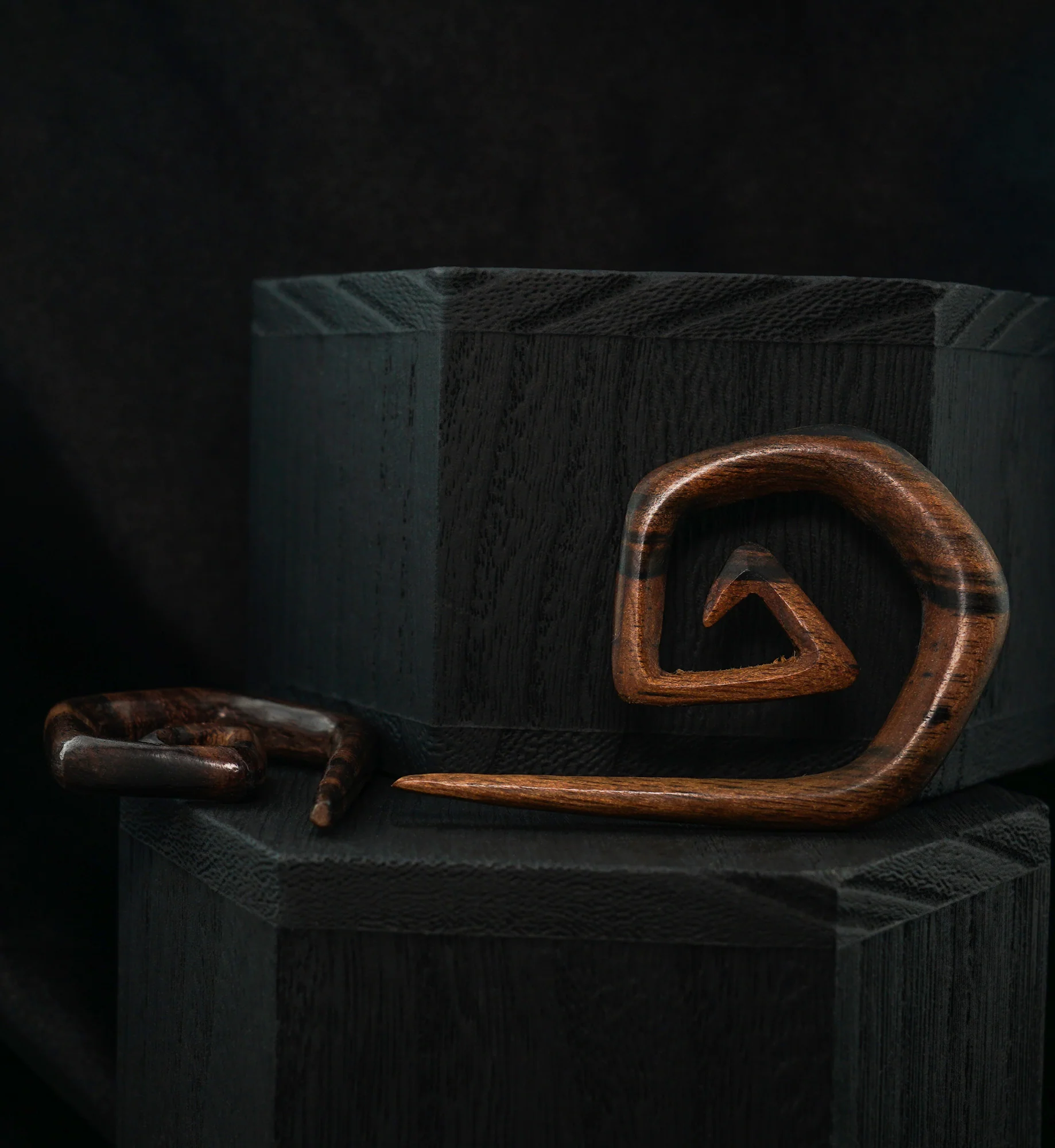 Straight Edge Wooden Spirals - Image 2