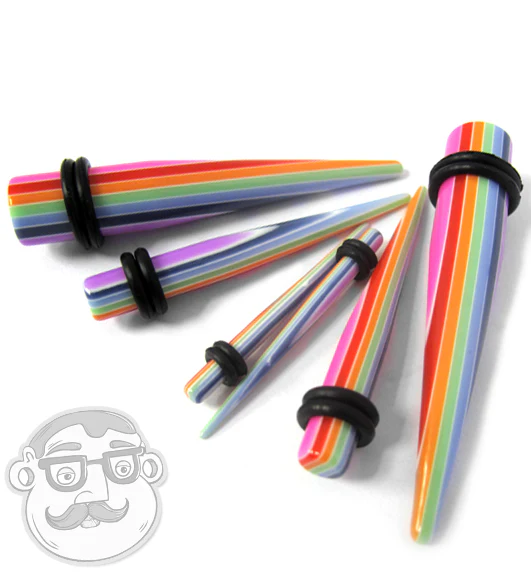 Striped Rainbow Taper - Image 2