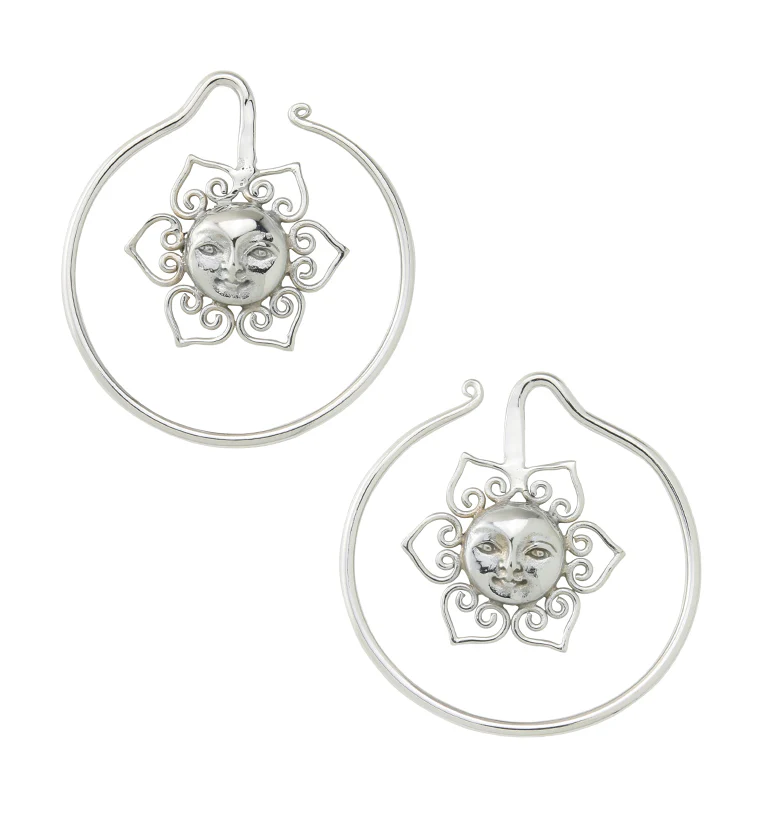 Sol White Brass Ear Weights