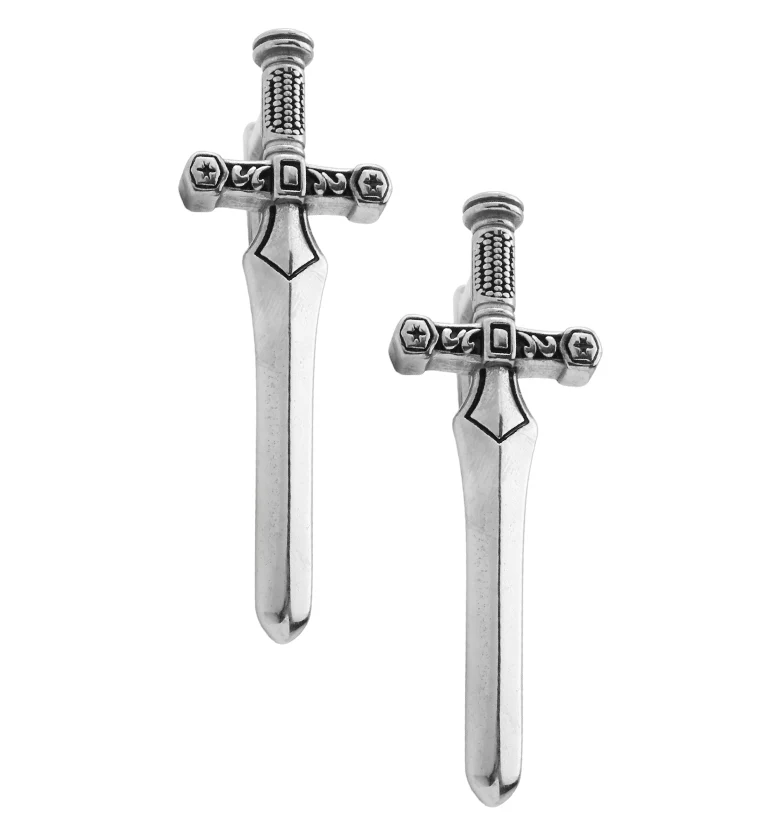 Dagger Stainless Steel Ear Weights