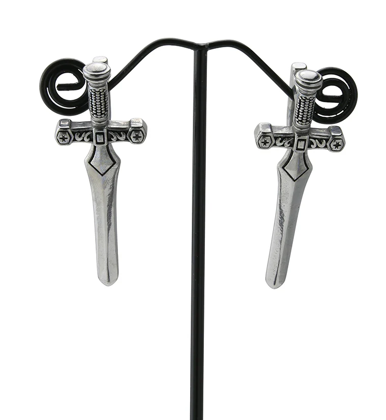 Dagger Stainless Steel Ear Weights - Image 3