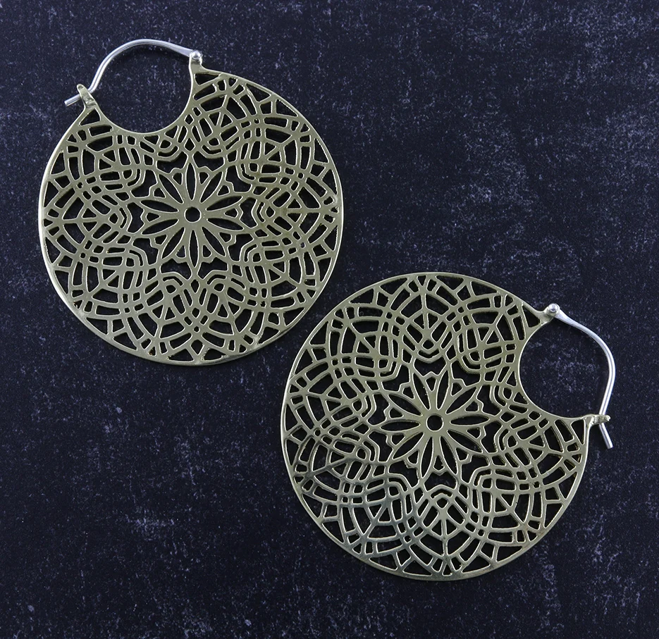 Sylvan Brass Earrings - Weights - Image 2