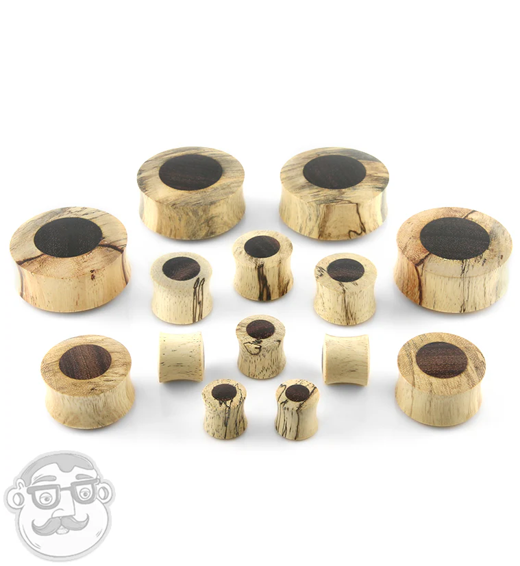 Tamarind Wood Plugs With Sono Wood Inlay - Image 2