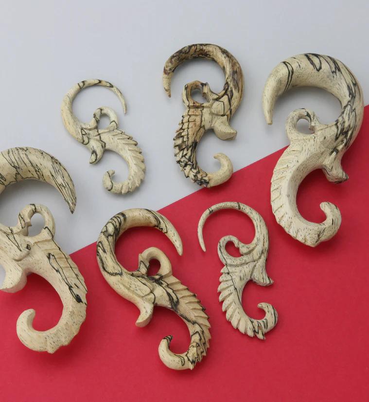 Tamarind Wood Seahorse Hanger Plugs - Image 5