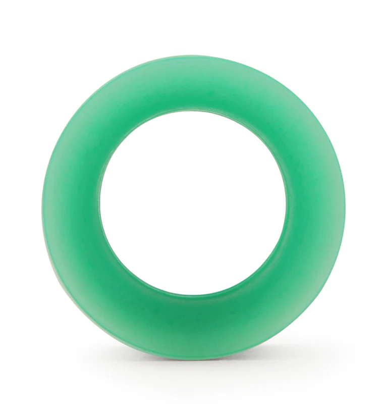 Teal Green Silicone Ear Skins Tunnels - Image 2